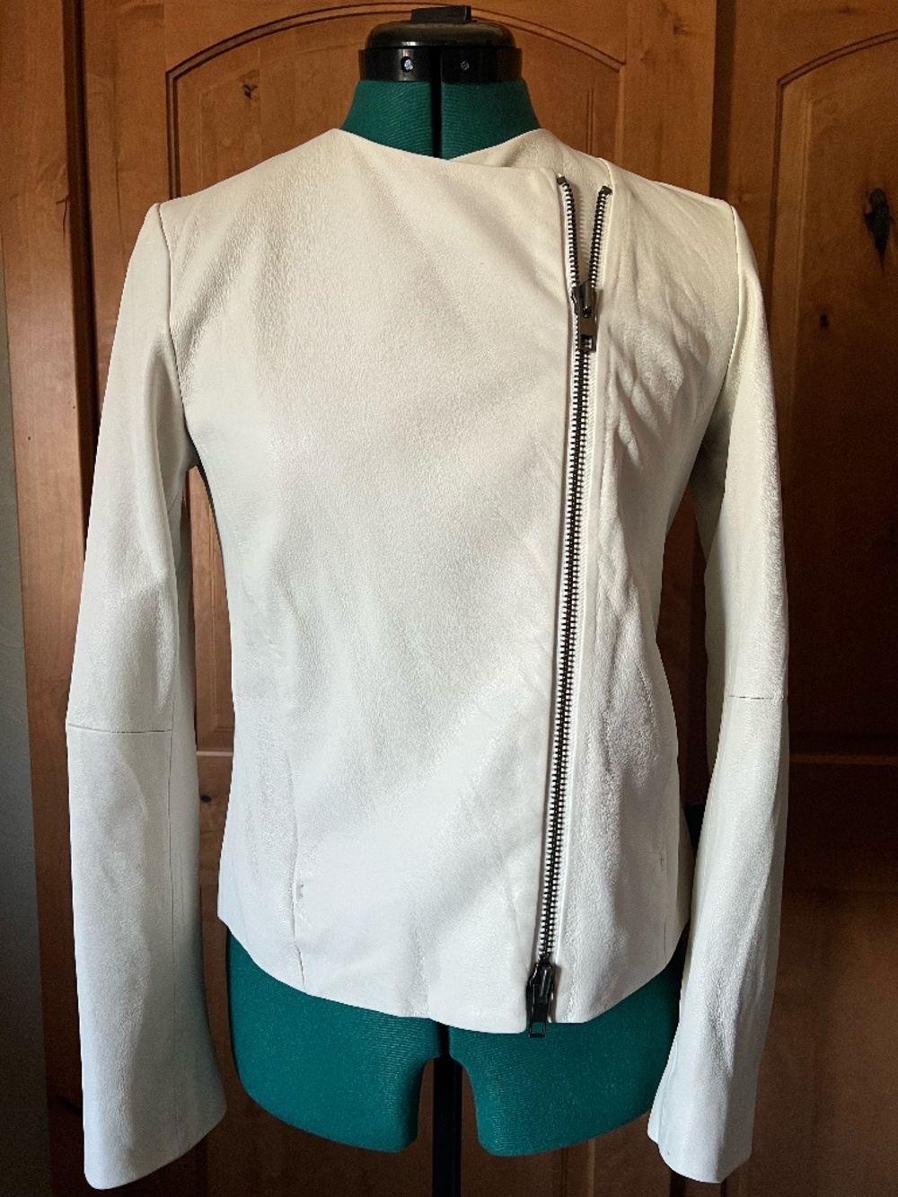 Vince Womens Leather Biker Jacket Size Small